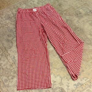 Checked Gingham cotton pants